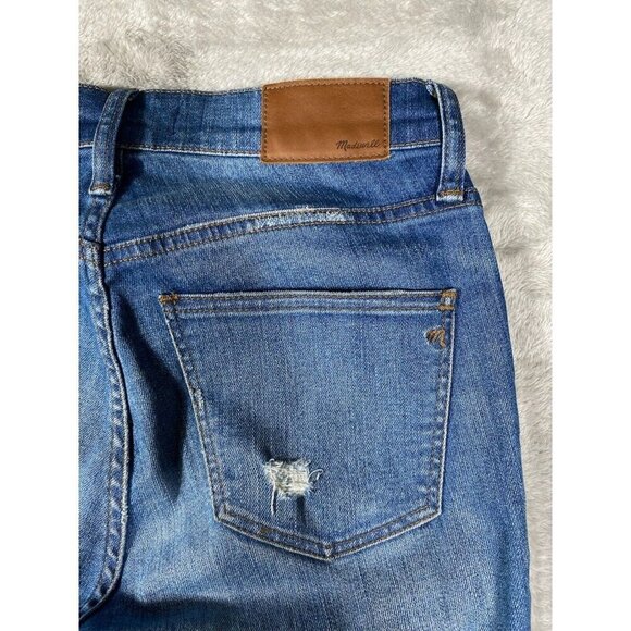 Madewell 9" High-Rise Skinny Jeans - Women's Size 26, Medium Wash - Picture 4 of 14